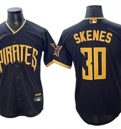 Pittsburgh Pirates 30 Paul Skenes 2026 City Connect Limited Jersey - Black