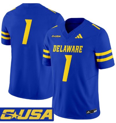Team Jersey 1 Delaware Blue Hens 2025 Vapor Limited Stitched Royal