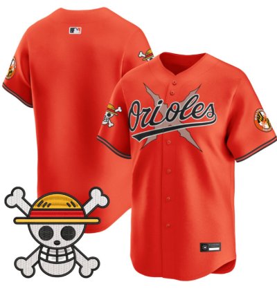 Team Jersey Blank Baltimore Orioles One Piece Premier Stitched Orange
