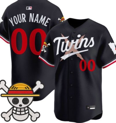 Custom Minnesota Twins Baseball Jersey One Piece Premier Patch All Stitched