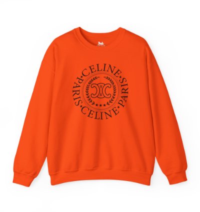 Celine University Orange Sweatshirt - Size Usa