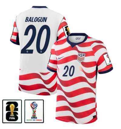 Folarin Balogun 2026 World Cup Soccer Jersey
