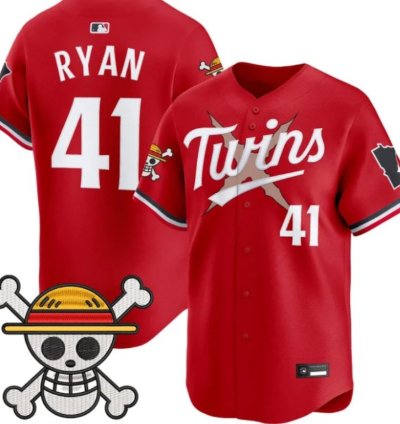 Joe Ryan 41 Minnesota Twins Baseball Jersey One Piece Premier Patch All Stitched