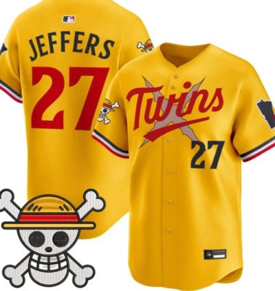 Ryan Jeffers 27 Minnesota Twins Baseball Jersey One Piece Premier Patch All Stitched