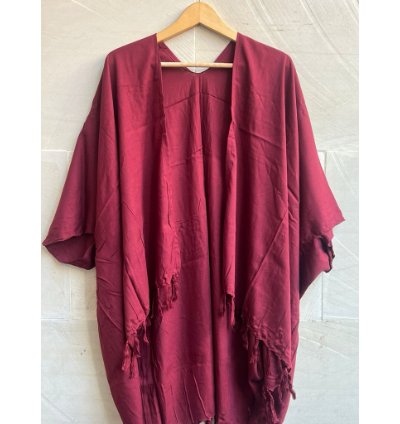 Oversized Bohemian Kimono Flowy Fringe Cover Up For Women