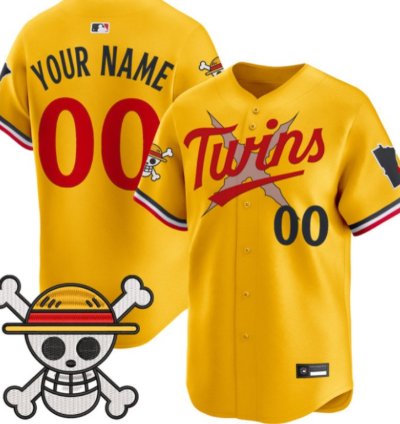 Custom Minnesota Twins Baseball Jersey One Piece Premier Patch All Stitched