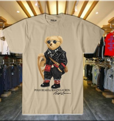 Polo Bear Streetstyle Hoodie Swag Bear Design Luxe Street Vibes Sand