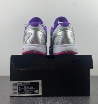 Kobe 6 Protro Purple White Silver Pink Sneaker