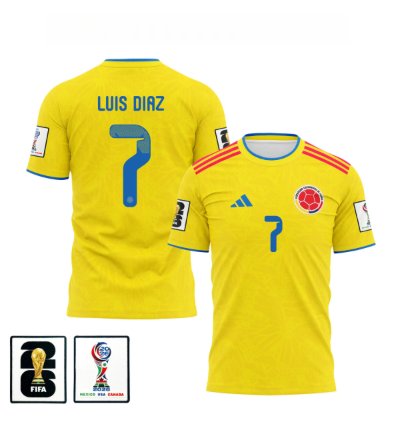 Luis Diaz 2026 World Cup Soccer Jersey