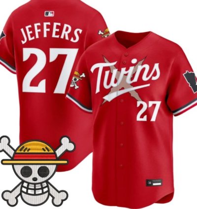 Ryan Jeffers 27 Minnesota Twins Baseball Jersey One Piece Premier Patch All Stitched