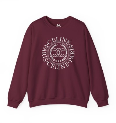 Celine University Maroon Sweatshirt - Size Usa