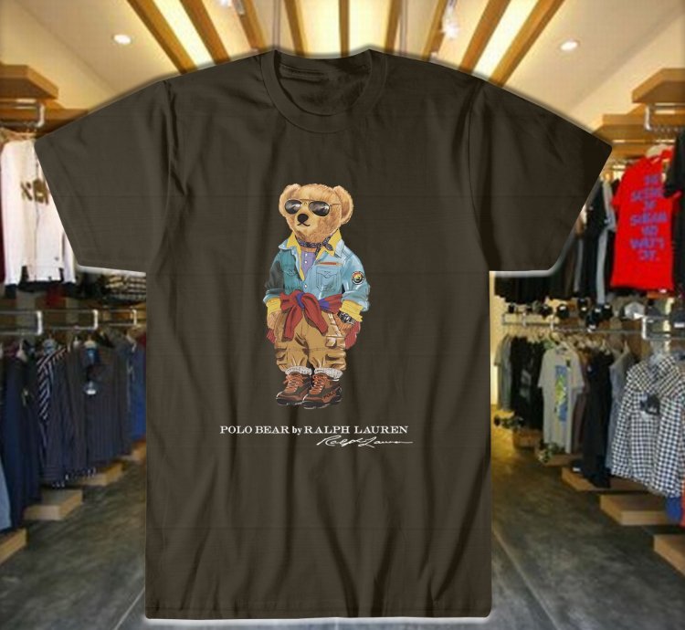 Polo Bear Shirt T Shirt Custom Black Bear Usa Size
