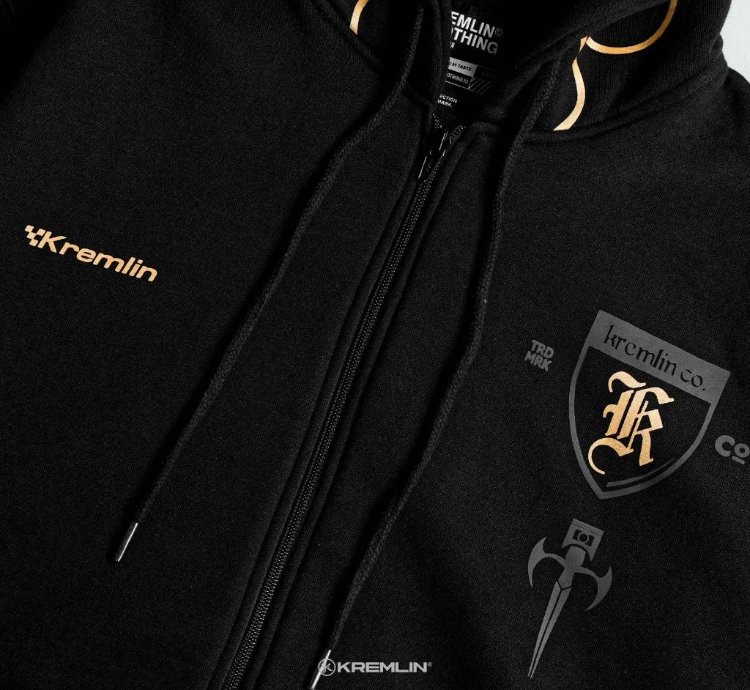 Kremlin Ghost - Zipper Hoodie Ironhorse Series Black