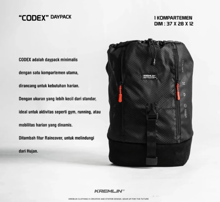 Remlin Techwear Daypack - Codex
