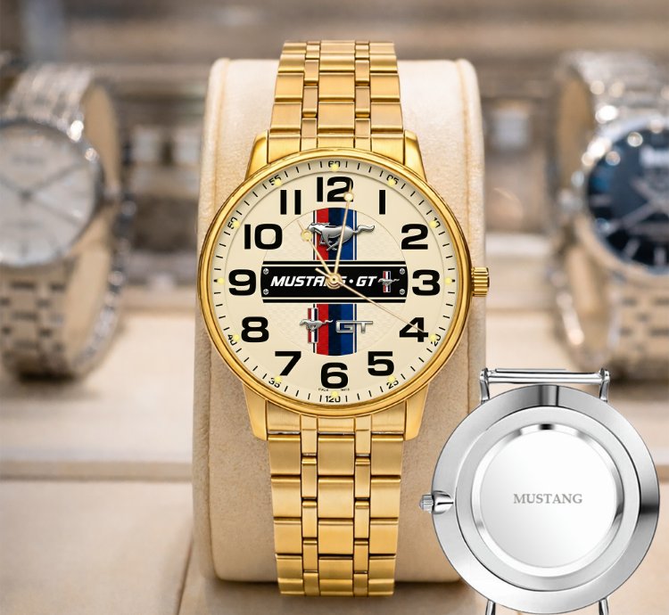 Ford Mustang Clasik Sport Metal Watch