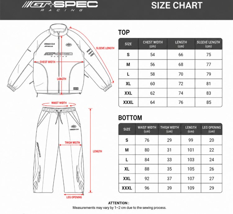 Kremlin Gt-spec - Tracksuit Oneset - Black