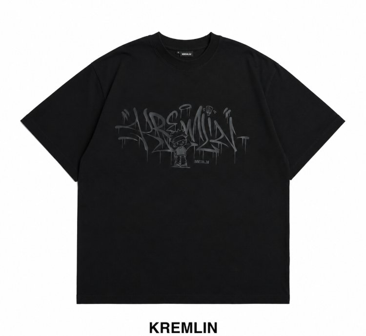 Kremlin Meltdown - T-shirt Oversized Relaxed Fit Black Hd