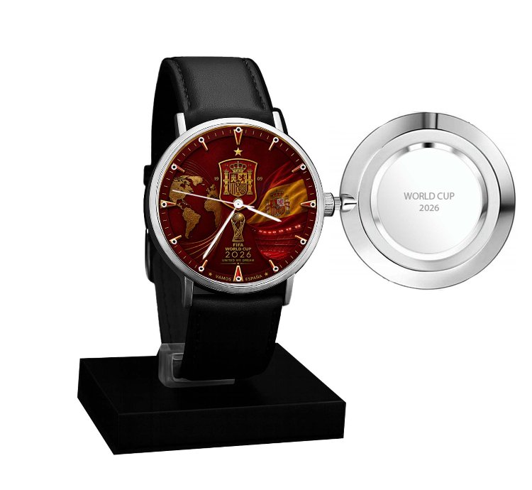 Spanish Team Logo Watch 2026 World Cup Elegant Design Suitable For Spanish Football Team Supporters