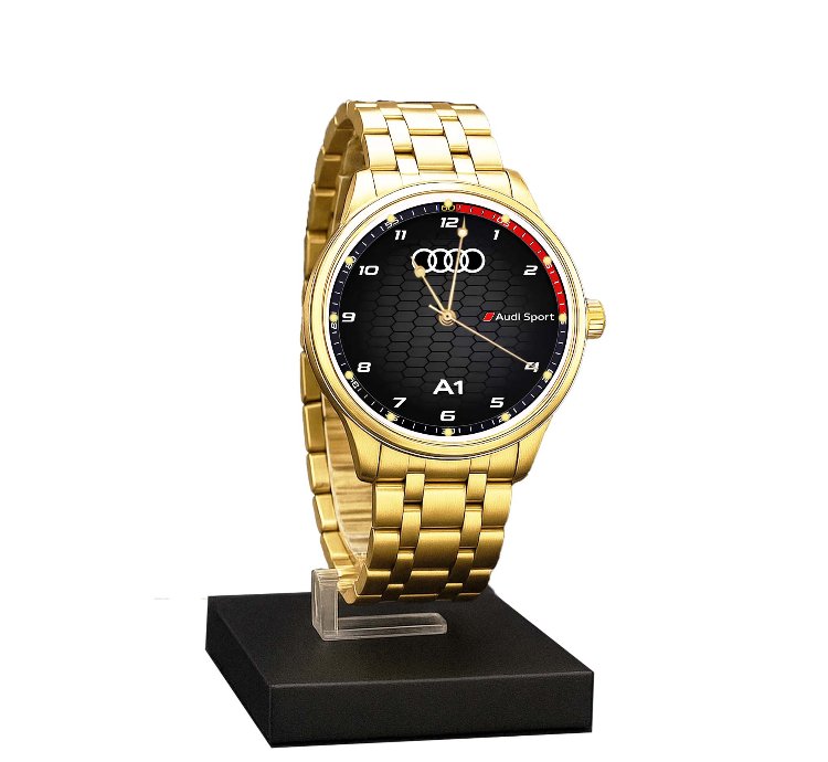 Luxury Audi Sport Logo Watch Super Car Inspired Automotive Stainless Steel