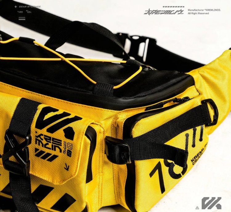 Kremlin Cyrax Waistbag Double Strap Sling Bag - Yellow