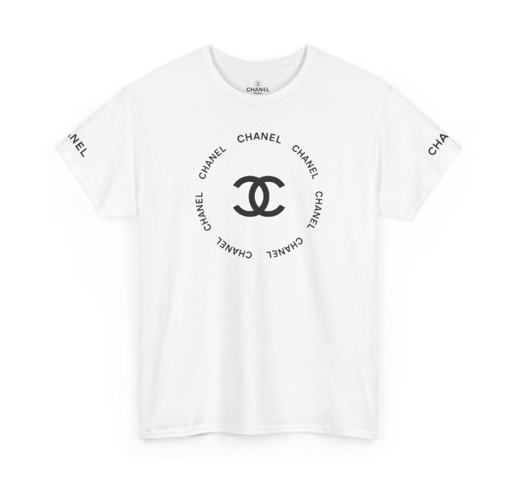 Chanel Logo Circle White T-shirt - Size Usa