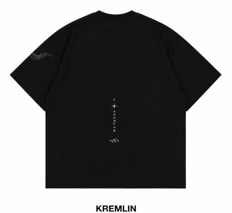 Kremlin Oversized Glow T-shirt Black Cobra