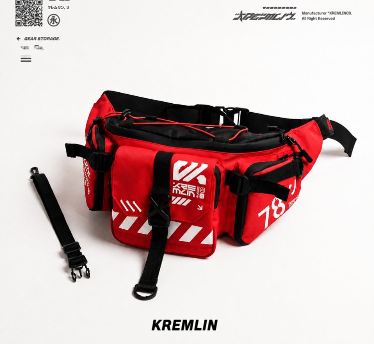 Kremlin Double Strap Sling Bag Cyrax Red