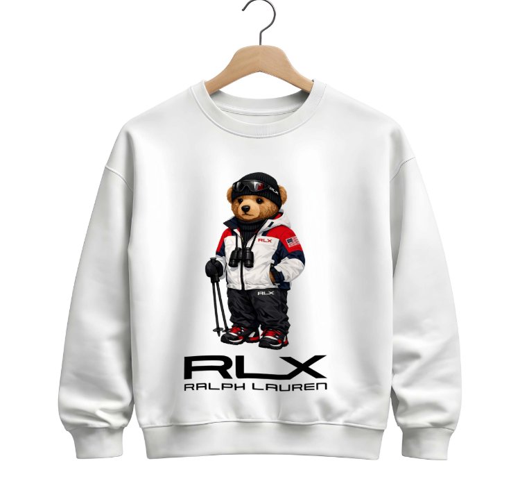 Polo Bear Sweatshirt Sky Rlx Size Usa