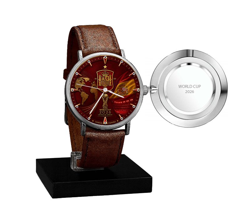 Spanish Team Logo Watch 2026 World Cup Elegant Design Suitable For Spanish Football Team Supporters