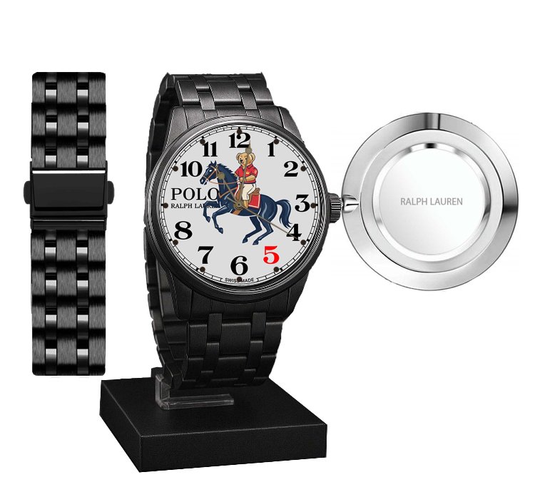 Polo Watch Bear Riding A Horse Design