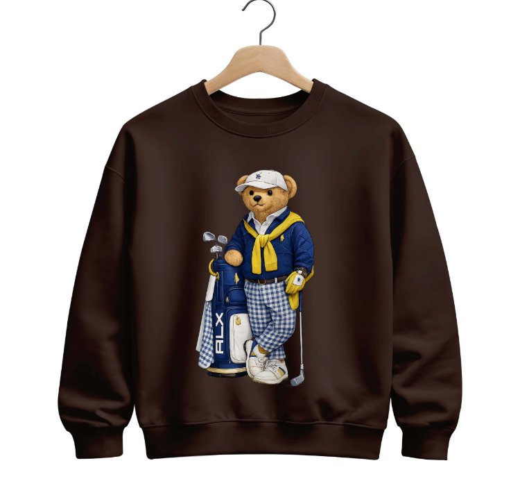 Polo Ralph Lauren Icon Bear Usa Flag Sweatshirt Golf