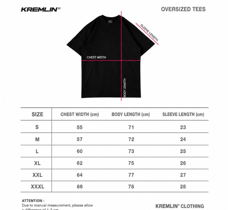 Kremlin Oversized Puff T-shirt Black Crawling