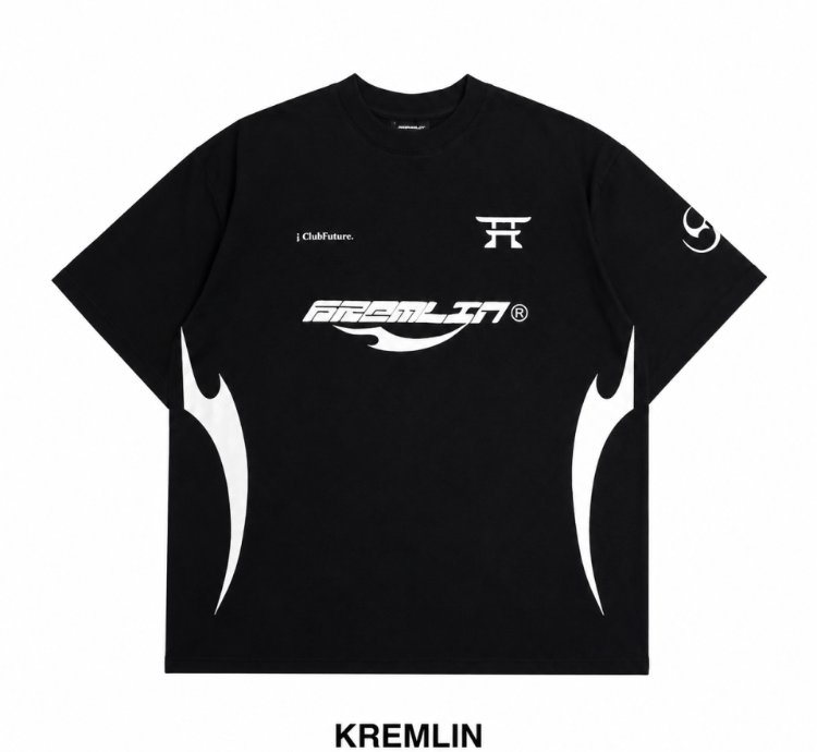 Kremlin Oversized Puff T-shirt Black - Toshi