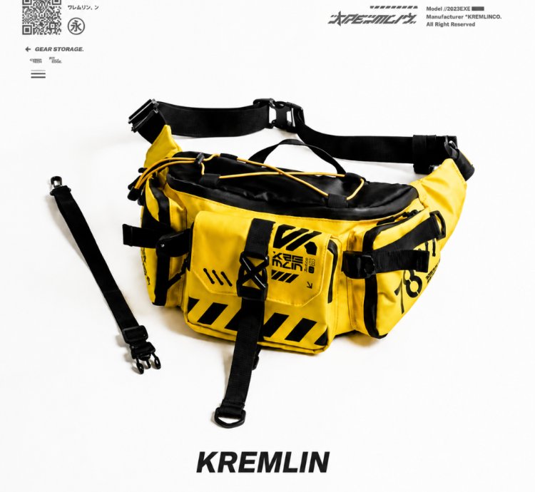 Kremlin Double Strap Waist Bag Cyrax Yellow