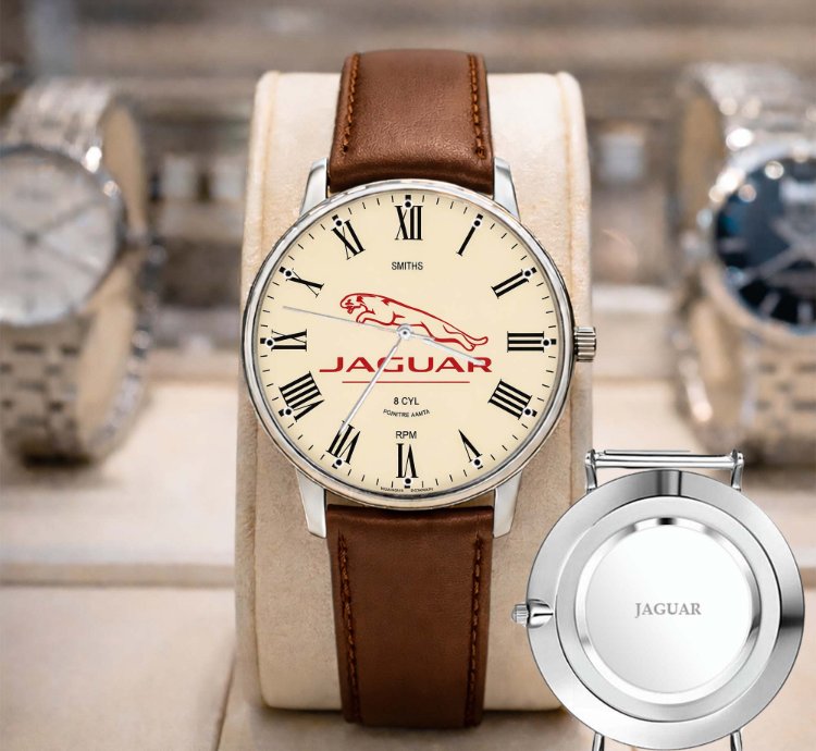 Jaguar Watch Luxury Leather Strap Watch