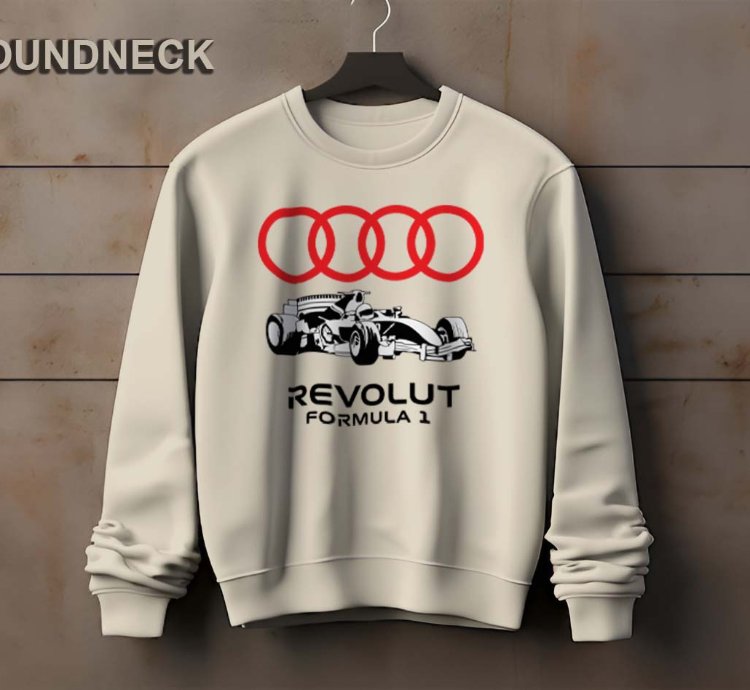 Audi F1 Car Logo Sweatshirt Elegant Design Us Size