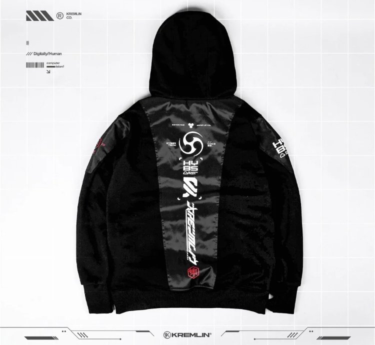 Kremlin Hayabusa - Cyber techwear Pullover Hoodie