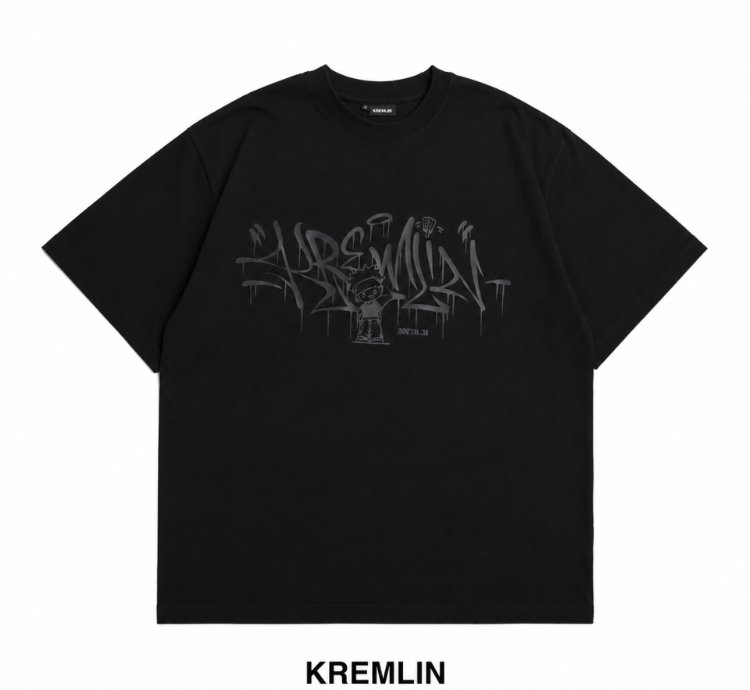 Kremlin Oversized Hd T-shirt Black - Meltdown