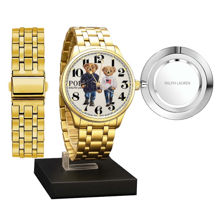 Polo Watch Luxury Bear Design With Couple