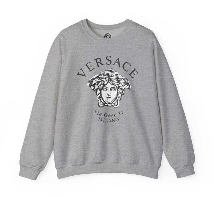 Versace Milano Grey Sweatshirt - Size Usa