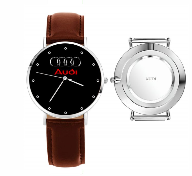 Audi Logo Otomotive Super Car Sport Watch