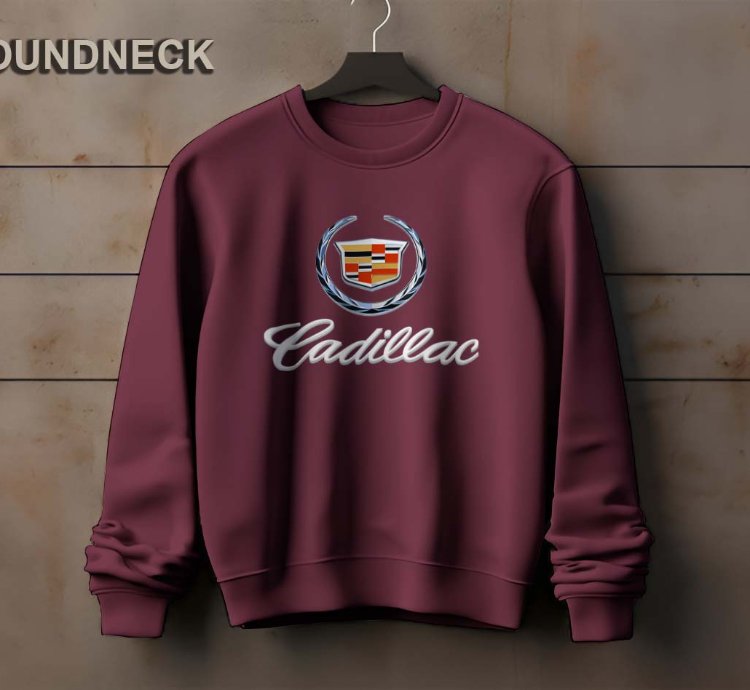 Cadillac Logo Sweatshirt Elegant Design Us Size