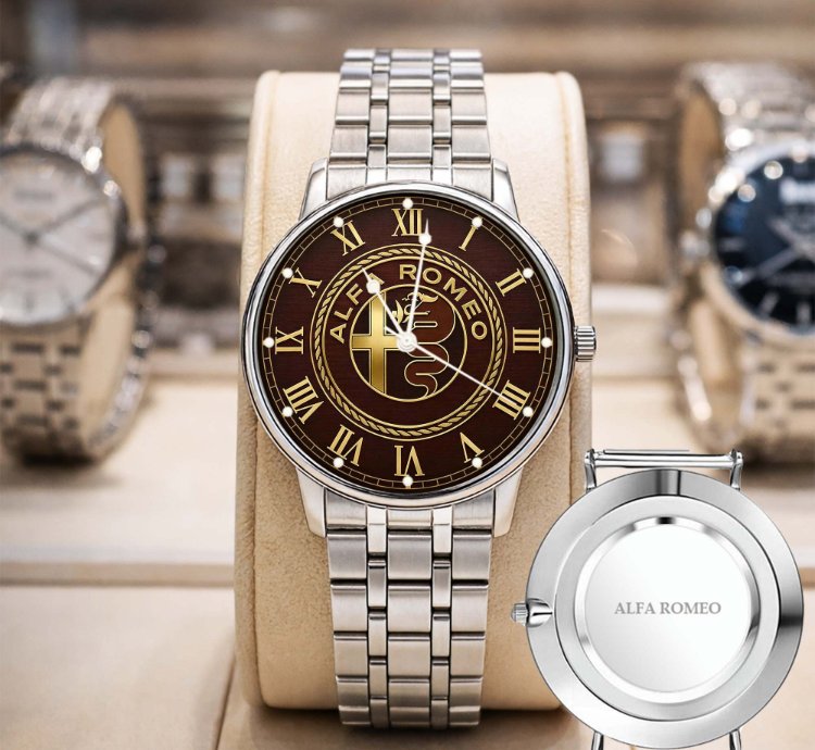 Alfa Romeo Logo Sport Metal Watch