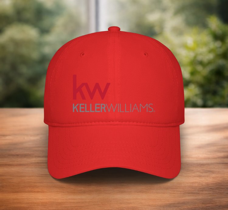 Kw Keller Williams Logo Cap Classic Red Adjustable Real Estate Baseball Hat