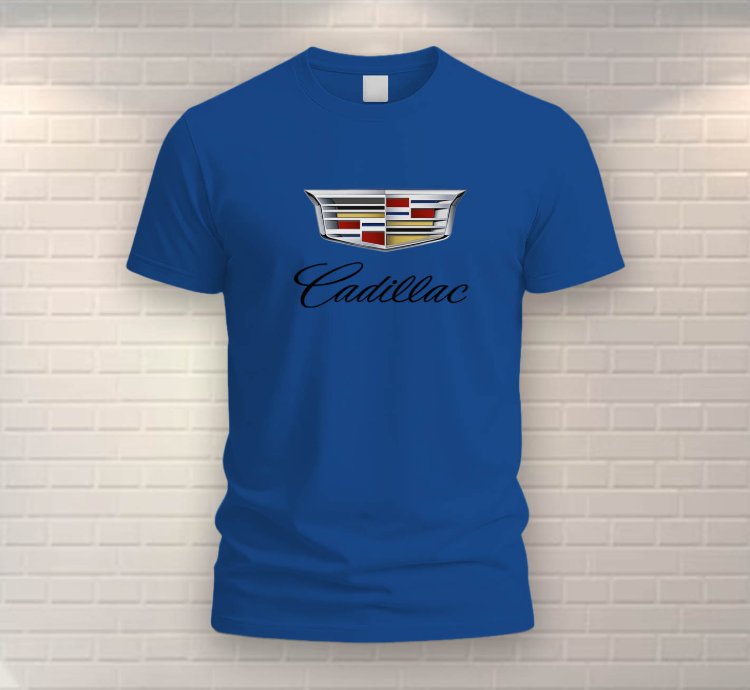Cadillac T-shirt Mens Shirt Blue