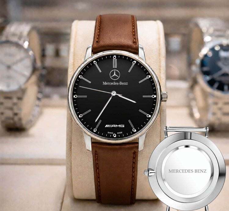 Mercedes Benz Matic Analog Watch Stainless Steel Mens - Mer2r