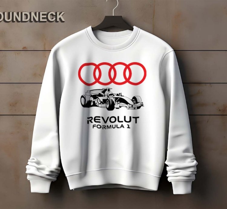 Audi F1 Car Logo Sweatshirt Elegant Design Us Size