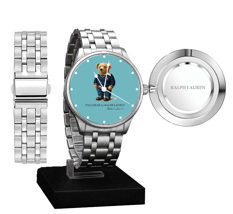 Polo Watch Luxury Preppy Bear Design With