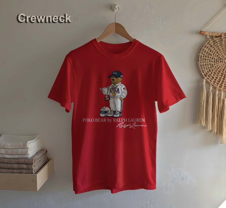 Polo T-shirt Bear Racer Design For Men Us Size
