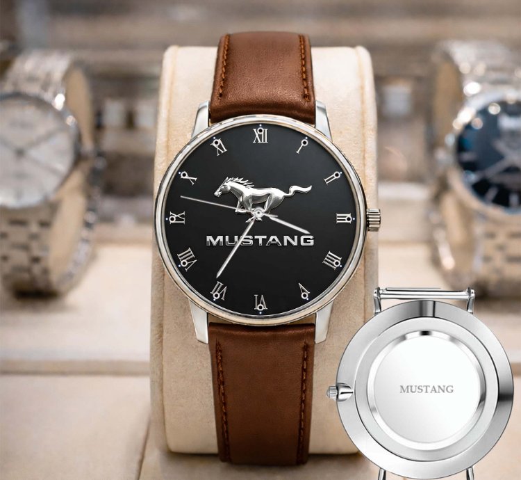 Ford Mustang American Flag Mf69 Sport Metal Watch